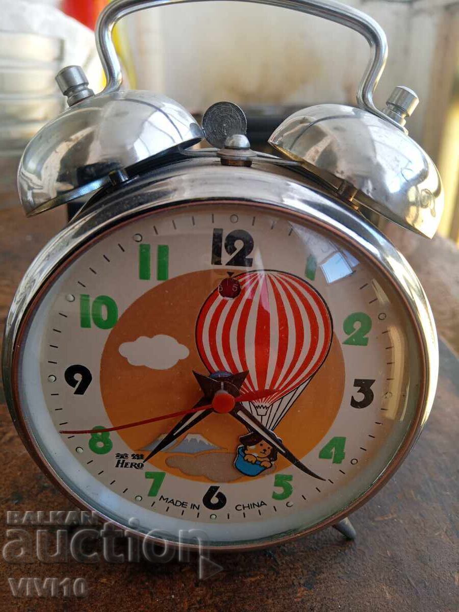 Chinese alarm clock. Animation