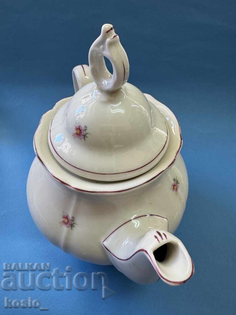 Bulgarian porcelain teapot 1957 - 5 Bulgarian porcelain teapot 1957 - 5