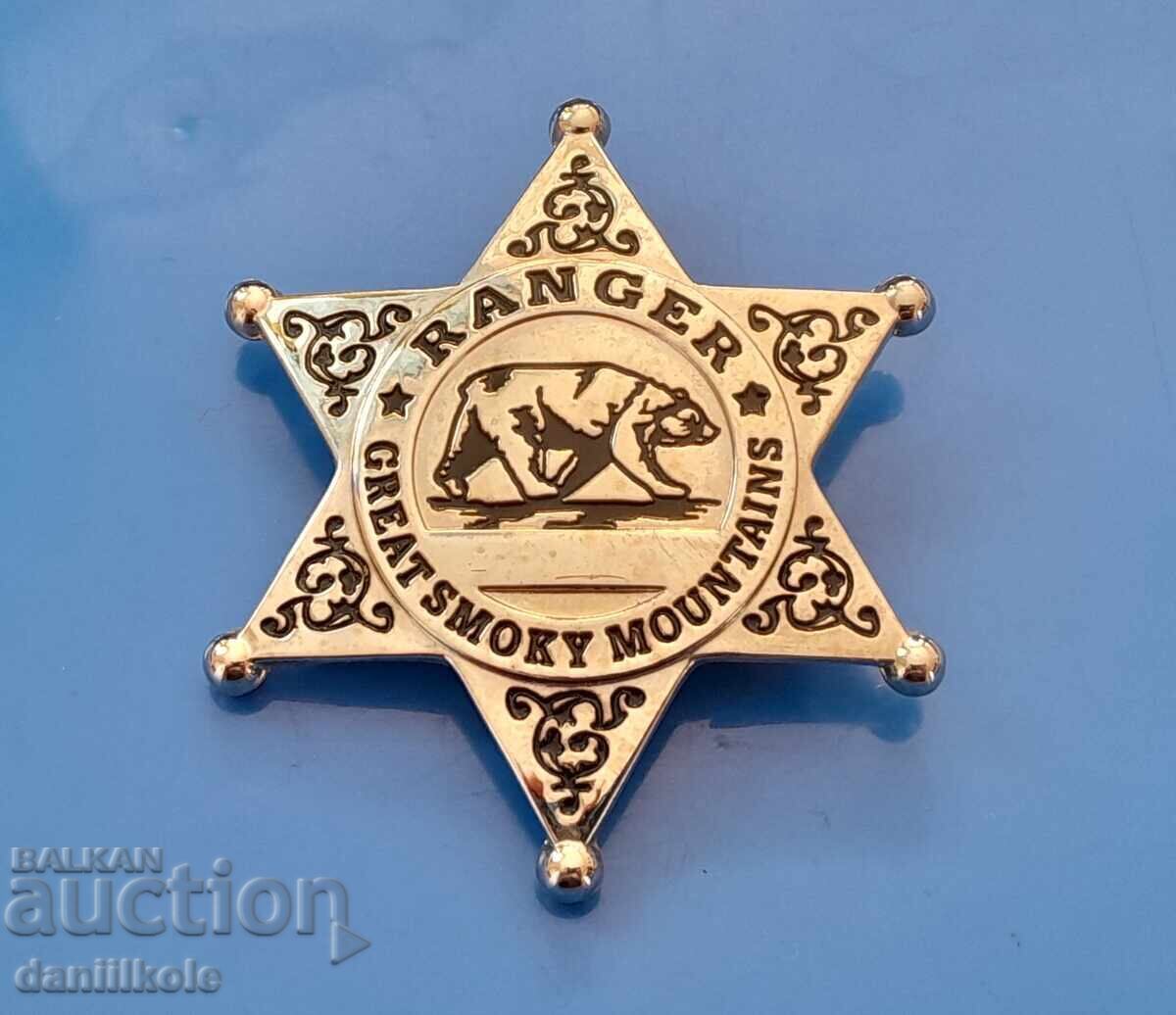 *$*Y*$* RANGER STAR BADGE - BEAR *$*Y*$* - 5 *$*Y*$* RANGER STAR BADGE - BEAR *$*Y*$* - 5