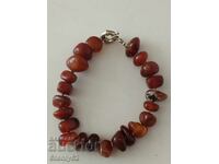 Βραχιόλι με φυσικούς λίθους Καρνεόλιο βάρους 49.92 γρ