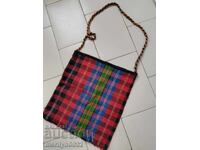 Patterned handwoven carol bag, Zarezan bag