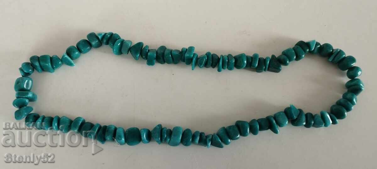 Auction  Necklace with natural stone, weight 185.82 g