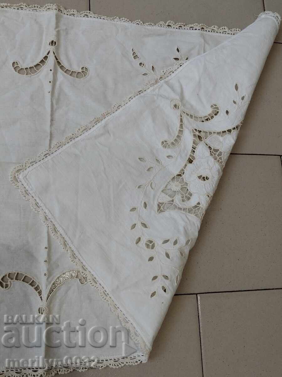 Old embroidered plaid, tablecloth Bulgarian embroidery milo - 5 Old embroidered plaid, tablecloth Bulgarian embroidery milo - 5