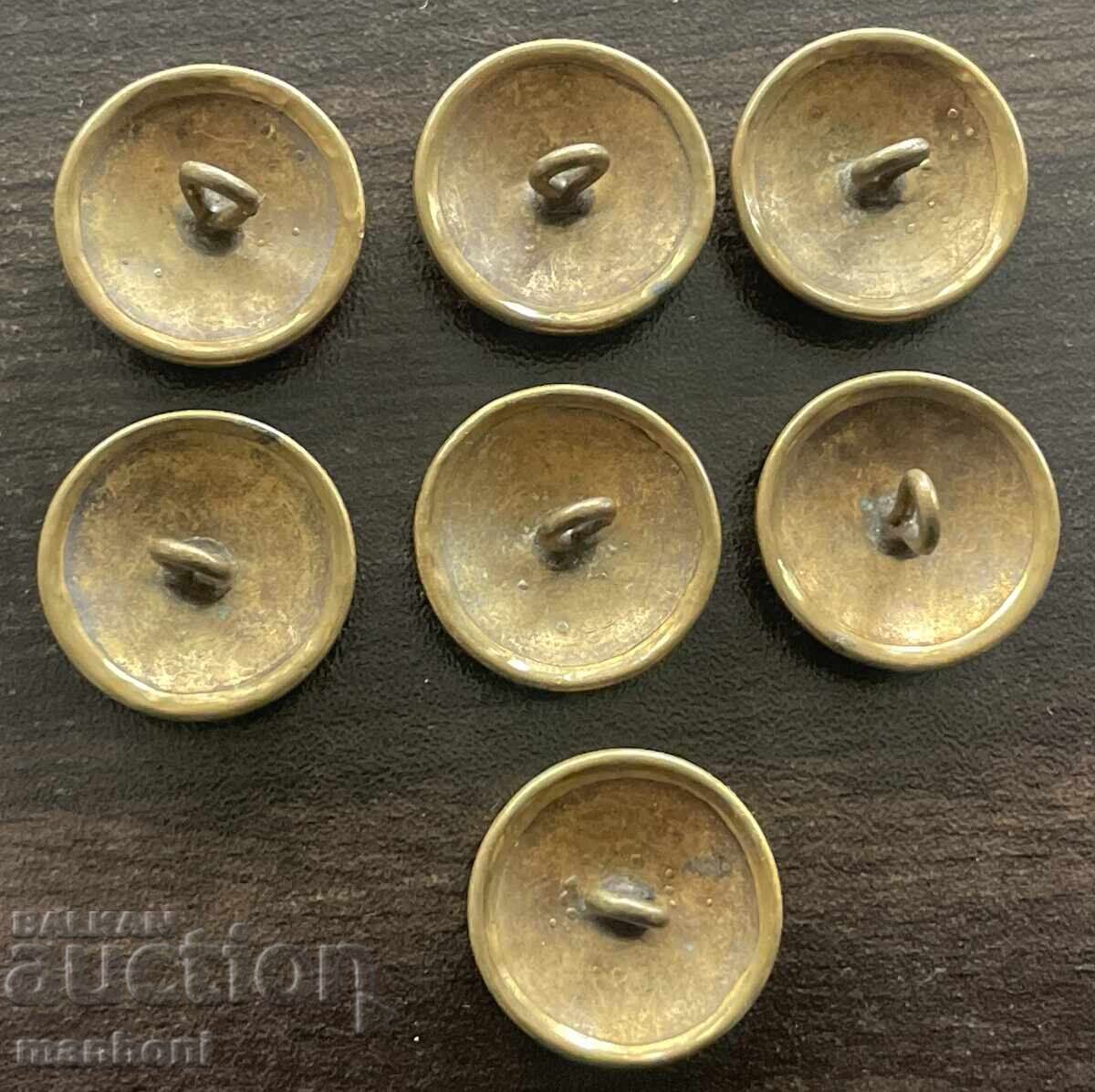 5962 Principality of Bulgaria lot 7 artillery officer buttons with price € 30.00 | 58.67 BGN