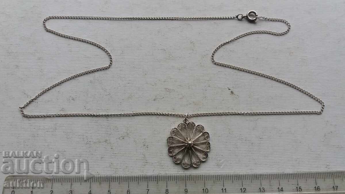 SILVER NECKLACE - FILIGREE WITH MARKING SILVER NECKLACE - FILIGREE WITH MARKING