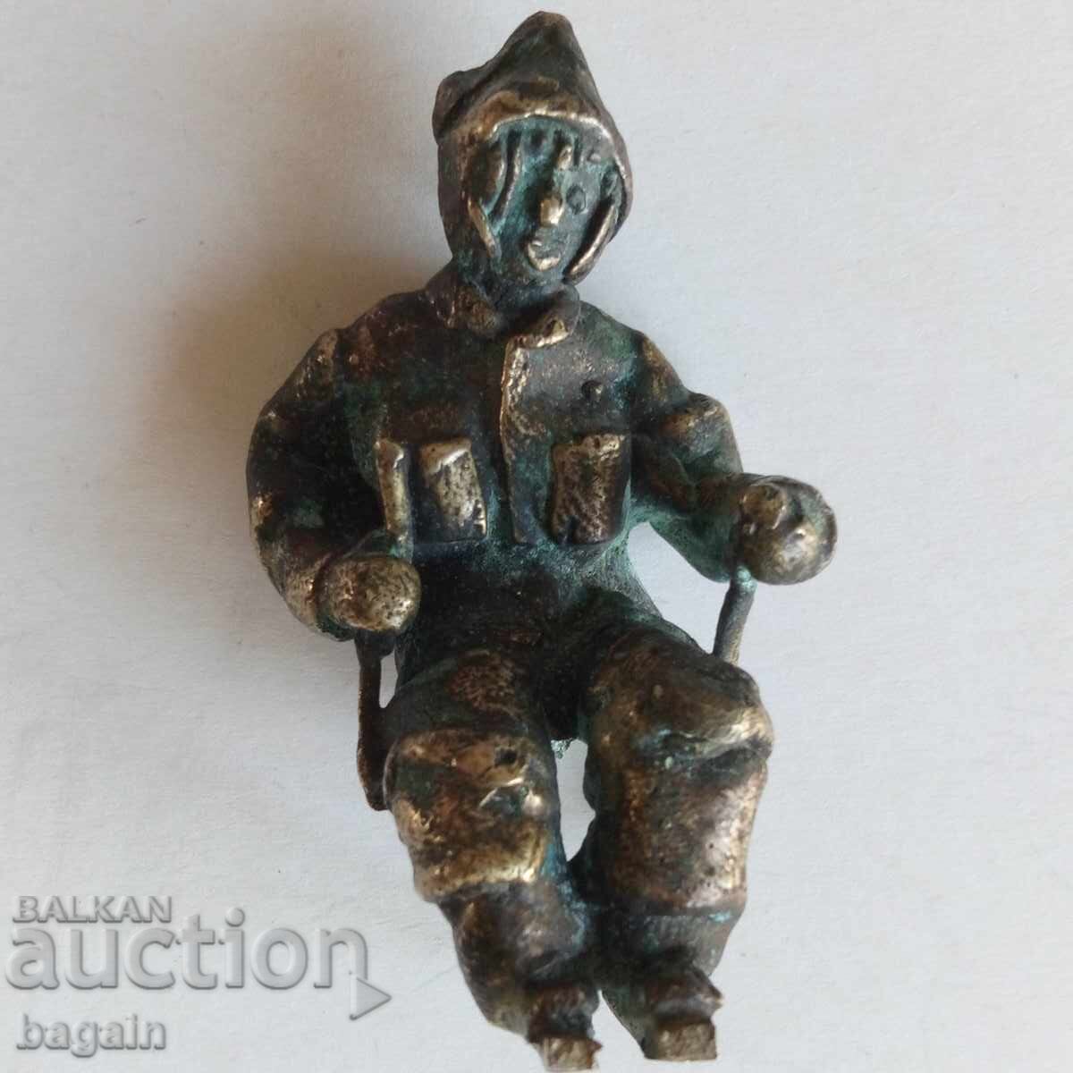 Bronze statuette. World War II. Bronze statuette. World War II.