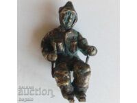 Χάλκινο αγαλματίδιο. Β' Παγκόσμιος Πόλεμος.