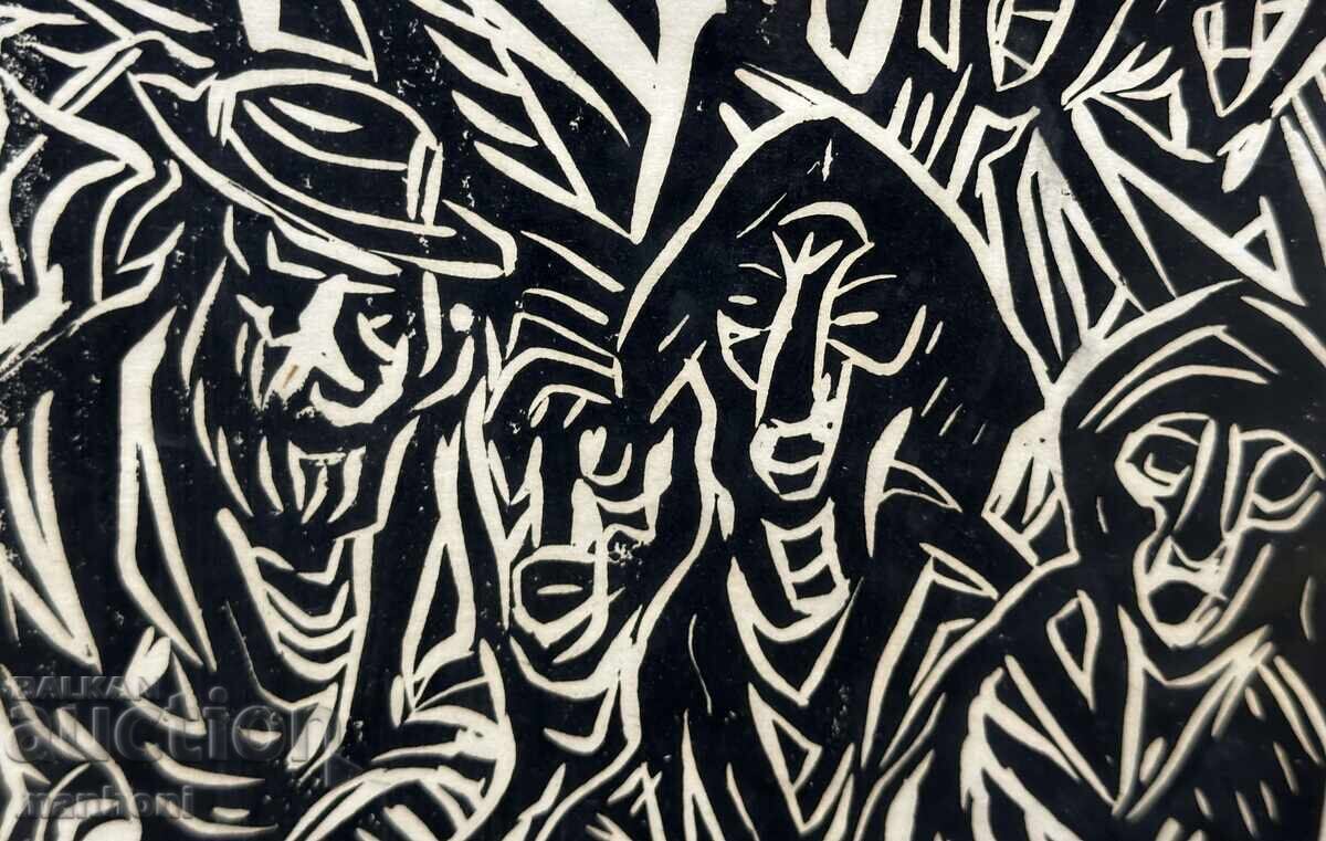 1635 Naum Hadjimladenov engraving with dedication signature P 32 /40 - 5