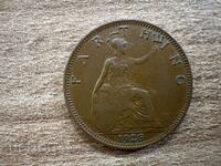 Marea Britanie - 1 farthing (1928)