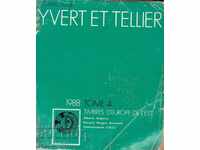 CATALOG YVERT ET TELLIER 1988 VOLUMUL 4