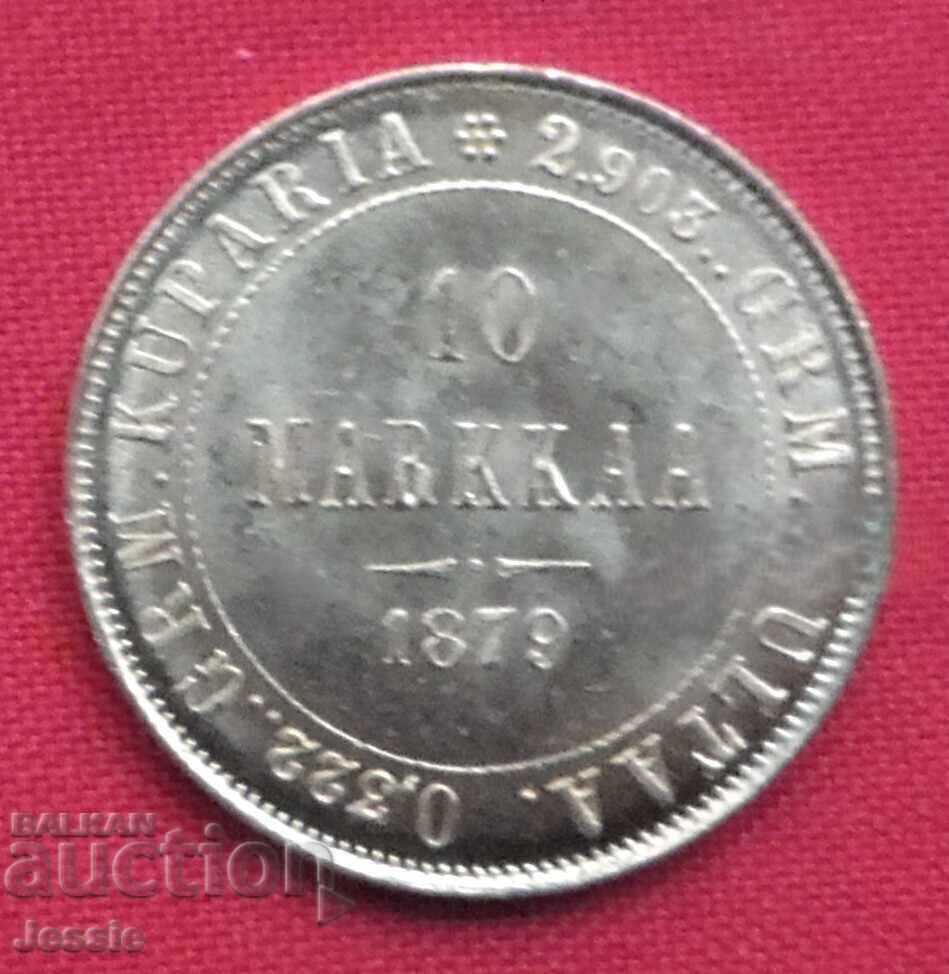 10 Markkaa 1879 Finland AU (gold)