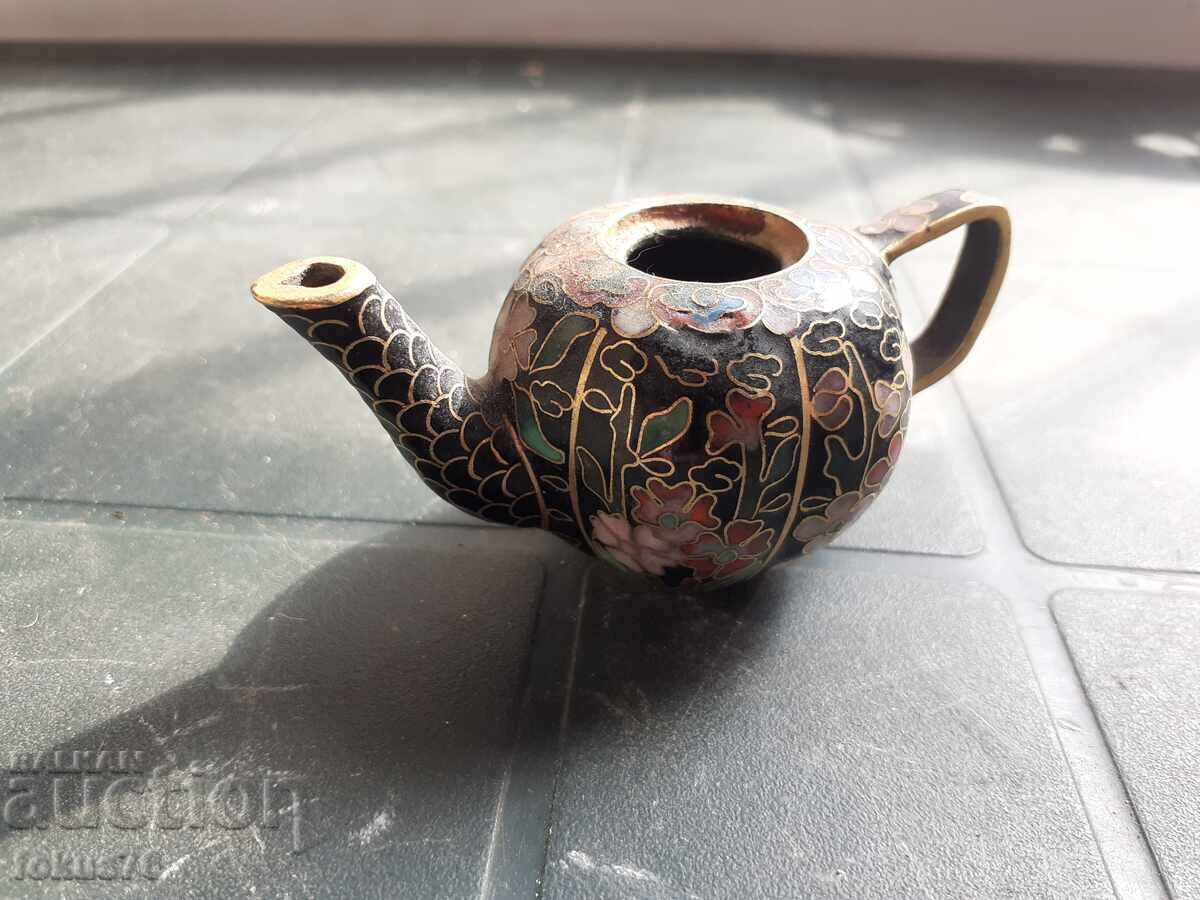 Cloisonne - teapot miniature with price 38.00 BGN | € 19.43 Cloisonne - teapot miniature with price 38.00 BGN | € 19.43
