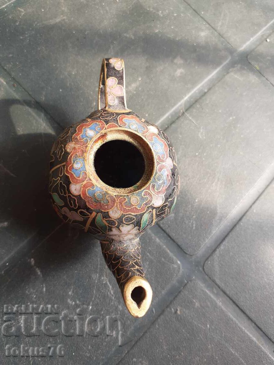 Auction Cloisonne - teapot miniature Auction Cloisonne - teapot miniature