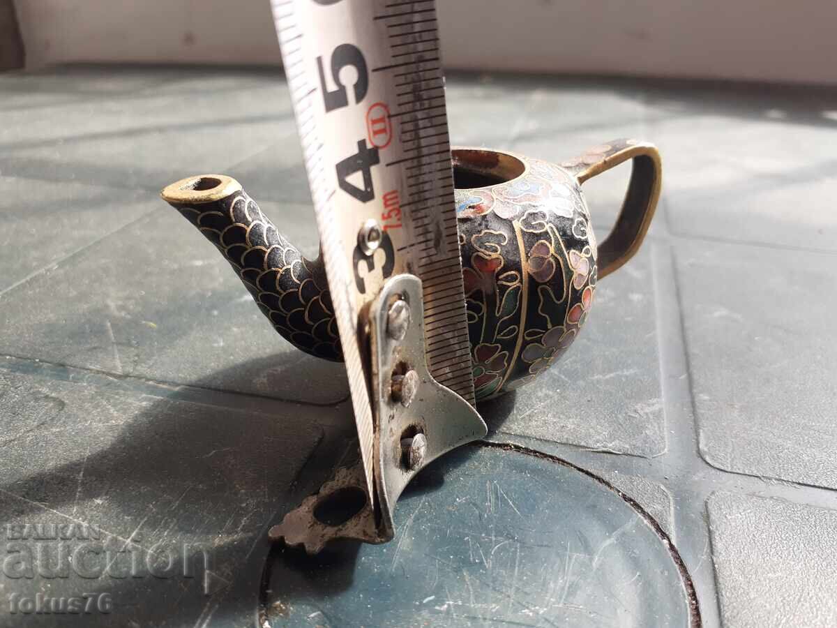 Cloisonne - teapot miniature - 6 Cloisonne - teapot miniature - 6