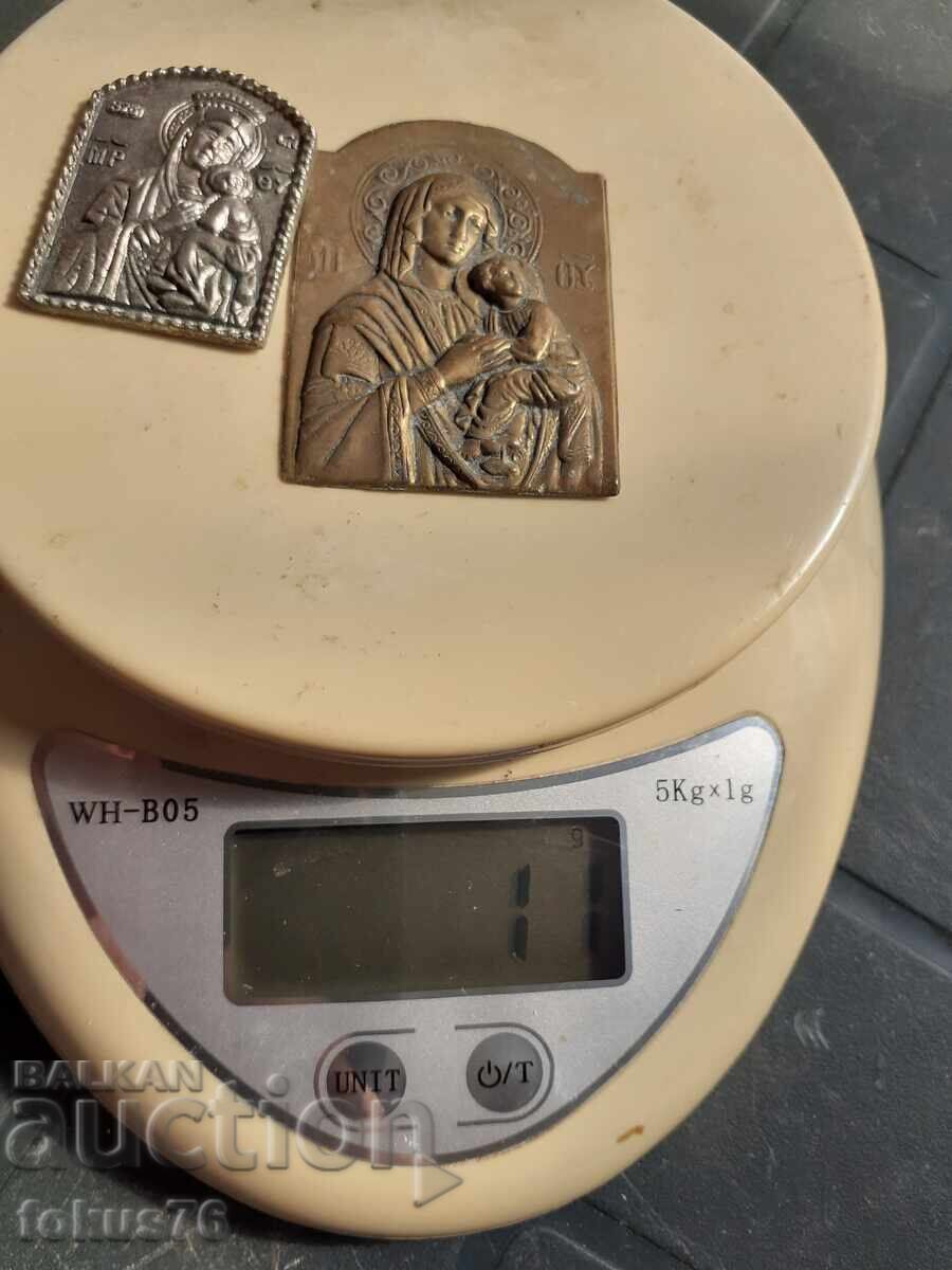 Lot of icons miniatures plaques icon religion - 6 Lot of icons miniatures plaques icon religion - 6