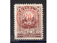 1895. Peru. Coat of arms of Peru, red stamp 20 centavos. RR