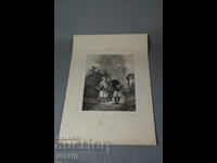 1900 Master drawing lithograph never empty-handed