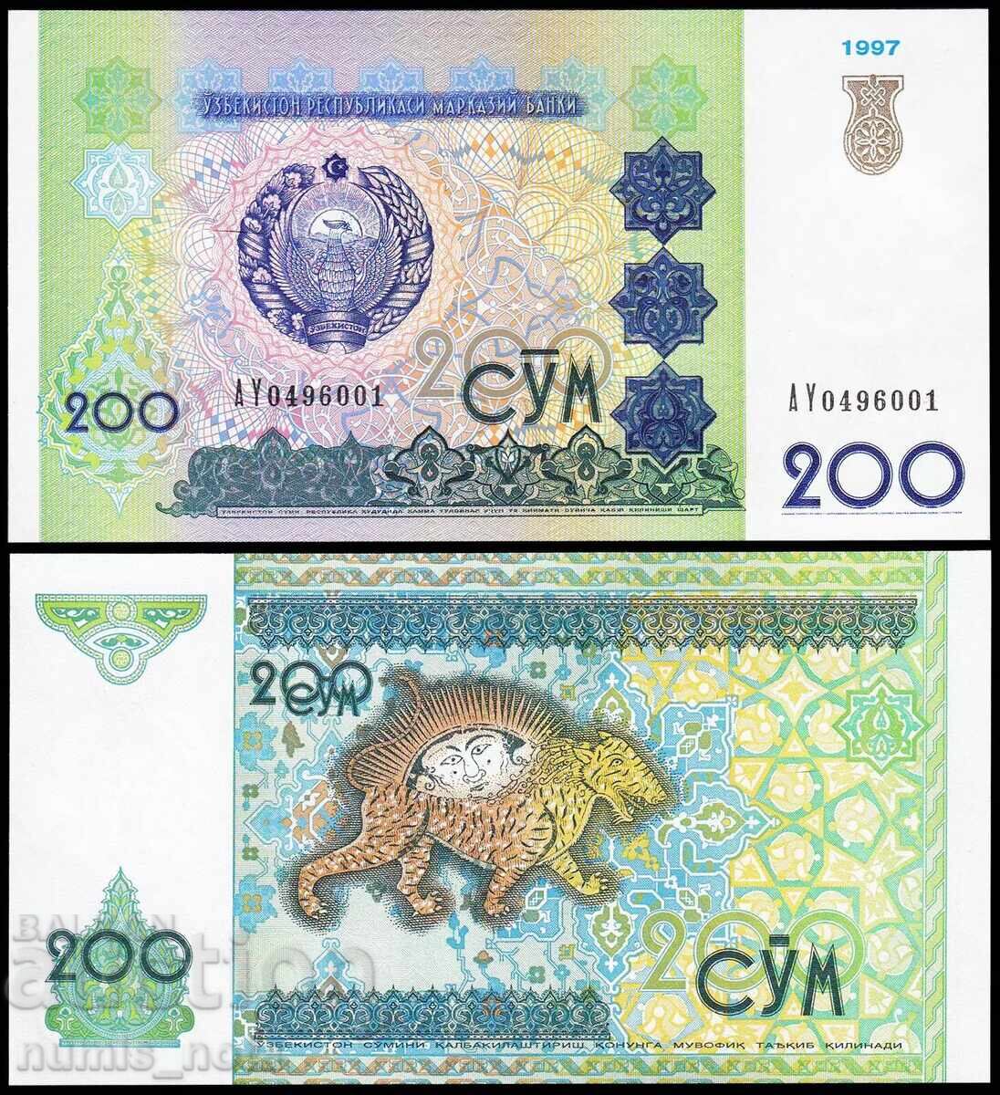 Uzbekistan 200 soums 1997 UNC Uzbekistan 200 soums 1997 UNC