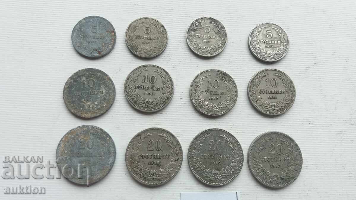 COMPLETE COIN COLLECTION 1917, 1906, 1912 AND 1913 5, 10 AND 20 COMPLETE COIN COLLECTION 1917, 1906, 1912 AND 1913 5, 10 AND 20