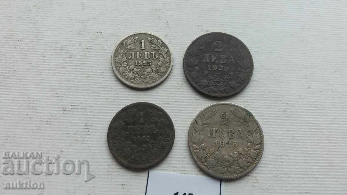 1 AND 2 LEVA 1925 WITH AND WITHOUT A LINE