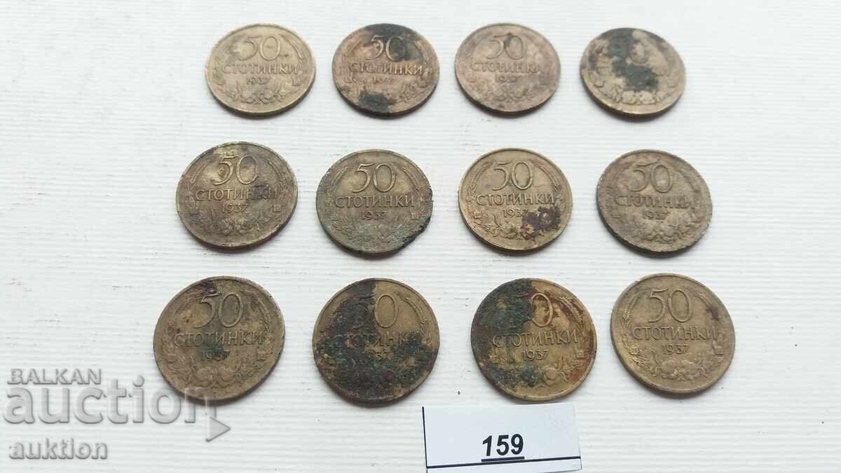 Delivery of 12 ISSUES OF 50 HUNDRED DOLLARS 1937 Delivery of 12 ISSUES OF 50 HUNDRED DOLLARS 1937