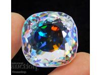 BZC! 68.50ct natural mystic topaz cushion cert.VGTL from 1st