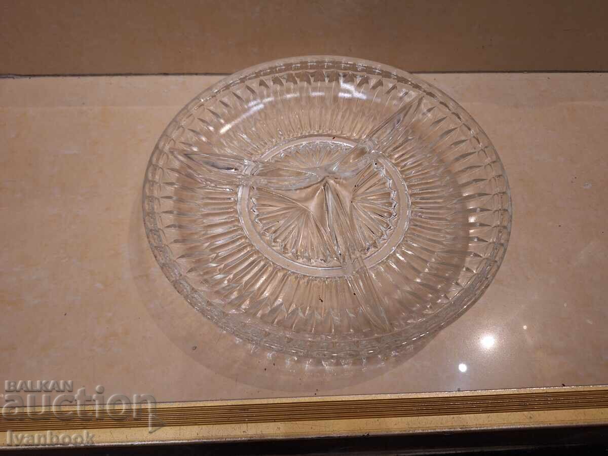 Glass cocktail plate retro social. Glass cocktail plate retro social.