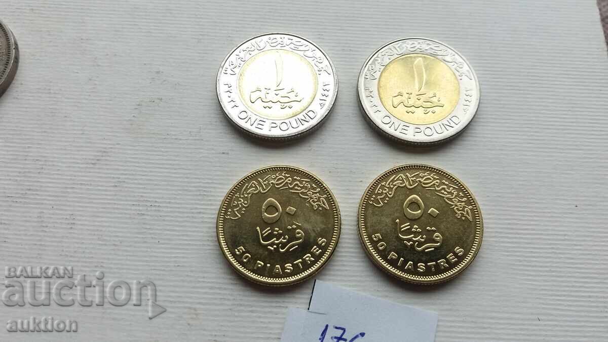 50 EGYPTIAN PIASTERS AND 1 EGYPTIAN POUND 4 ISSUE MINT with price 6.99 BGN | € 3.57 50 EGYPTIAN PIASTERS AND 1 EGYPTIAN POUND 4 ISSUE MINT with price 6.99 BGN | € 3.57