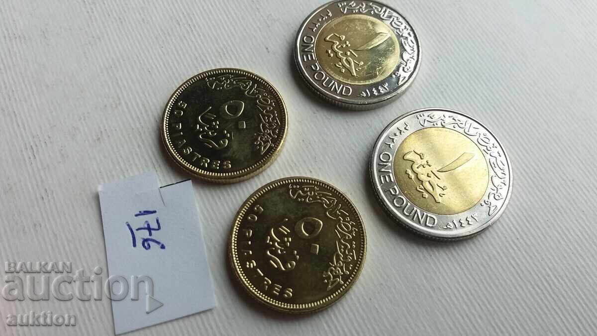 Auction 50 EGYPTIAN PIASTERS AND 1 EGYPTIAN POUND 4 ISSUE MINT Auction 50 EGYPTIAN PIASTERS AND 1 EGYPTIAN POUND 4 ISSUE MINT