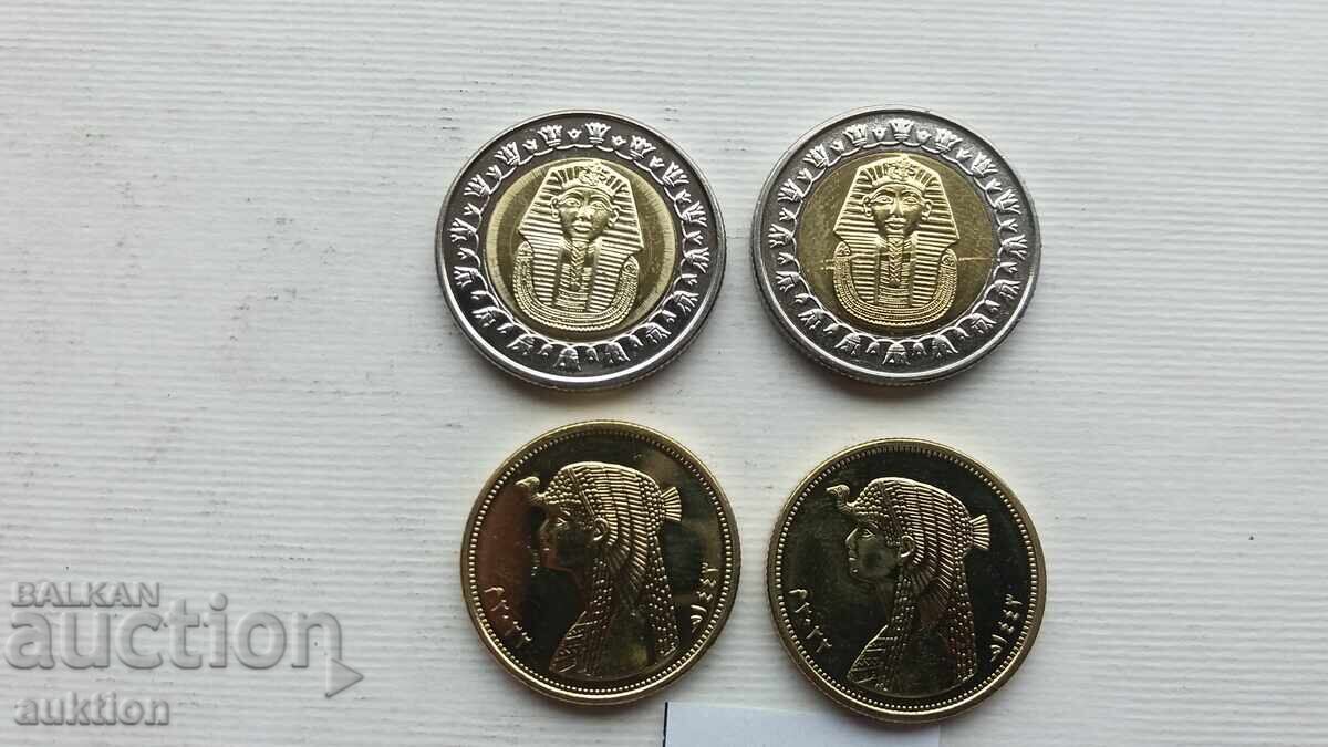 50 EGYPTIAN PIASTERS AND 1 EGYPTIAN POUND 4 ISSUE MINT - 5 50 EGYPTIAN PIASTERS AND 1 EGYPTIAN POUND 4 ISSUE MINT - 5