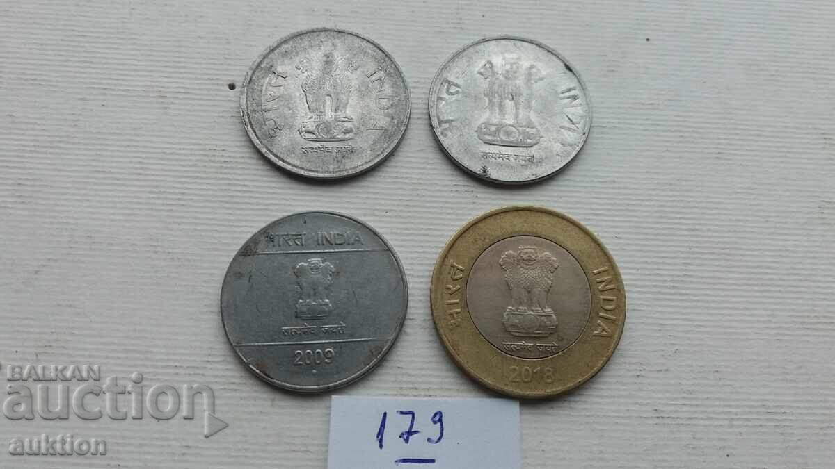 COINS INDIA 4 NUMBERS - 6 COINS INDIA 4 NUMBERS - 6
