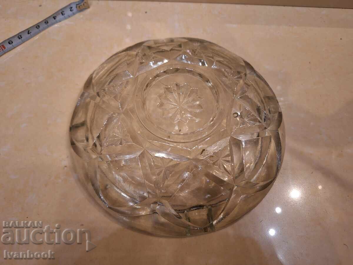 Auction  Glass ashtray retro social.