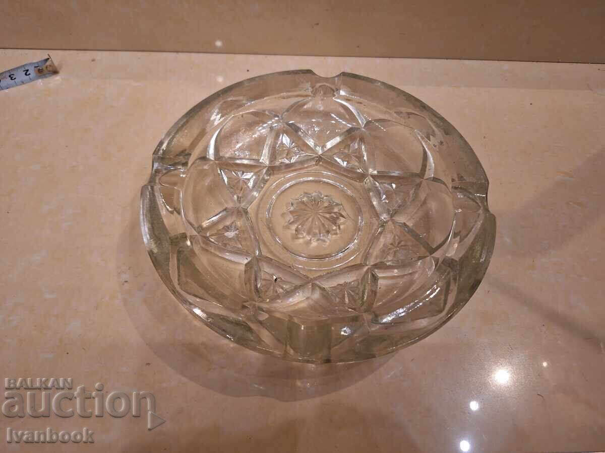 Glass ashtray retro social.