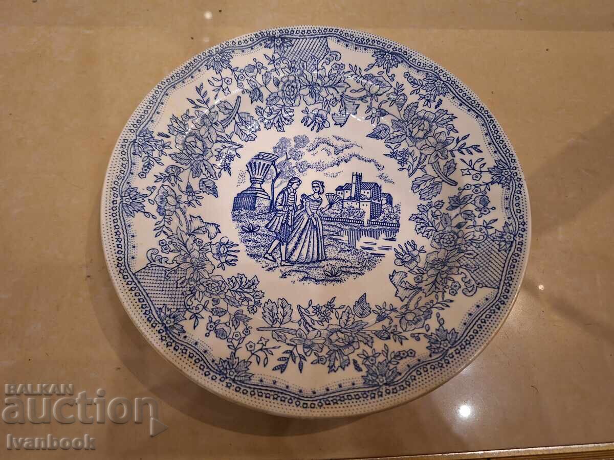 Porcelain writing plate for stand