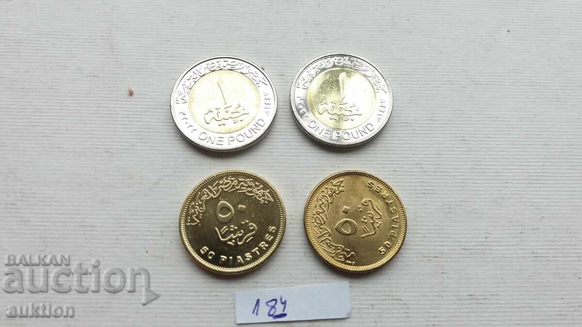 Auction  50 EGYPTIAN PIASTRES AND 1 EGYPTIAN POUND