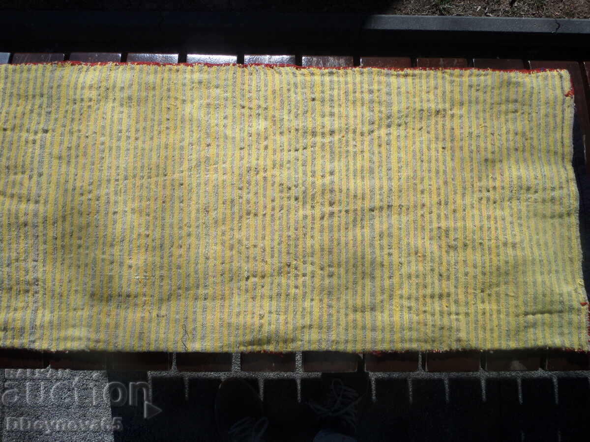 Delivery of Hand-woven and embroidered wool pillowcase from the Northwest
