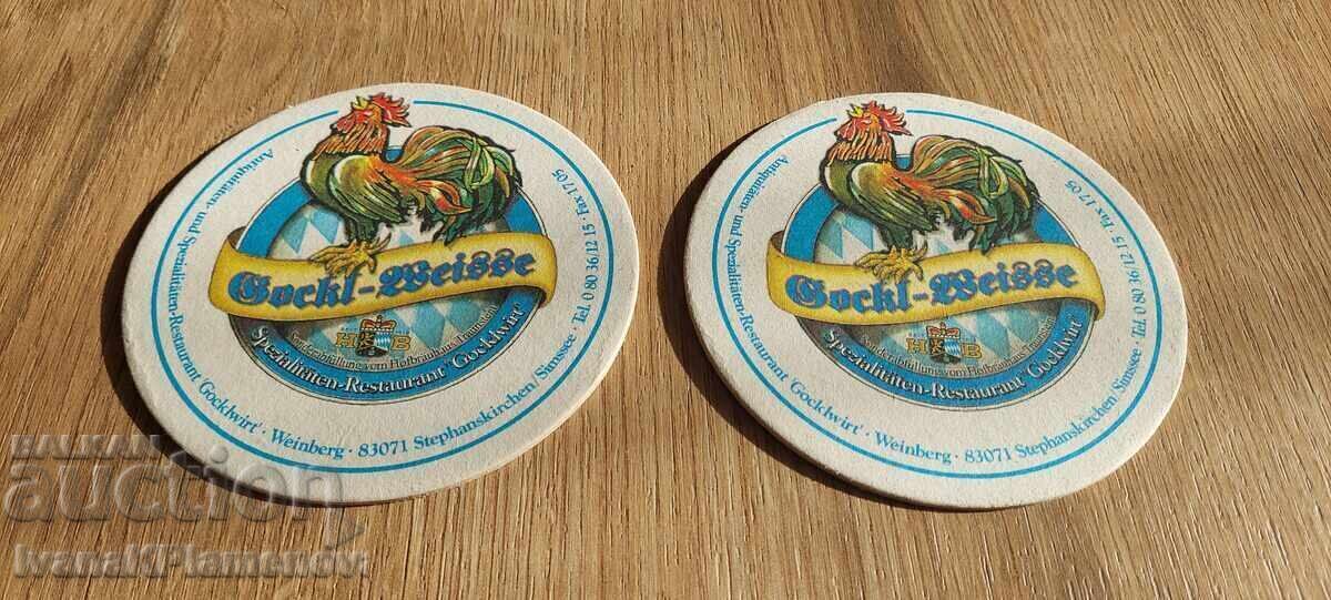Collector's coasters, two pieces, new with price 6.00 BGN | € 3.07