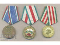 Complete set of medals 20,25 and 30 years of the Bulgarian National Army