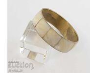 Bratara din bronz si sidef