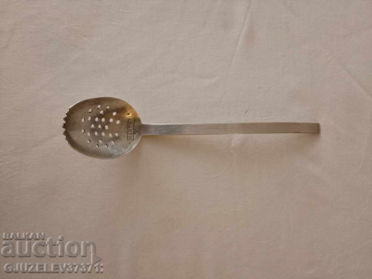 Auction silver-plated cocktail spoon Martini -Martini Auction silver-plated cocktail spoon Martini -Martini
