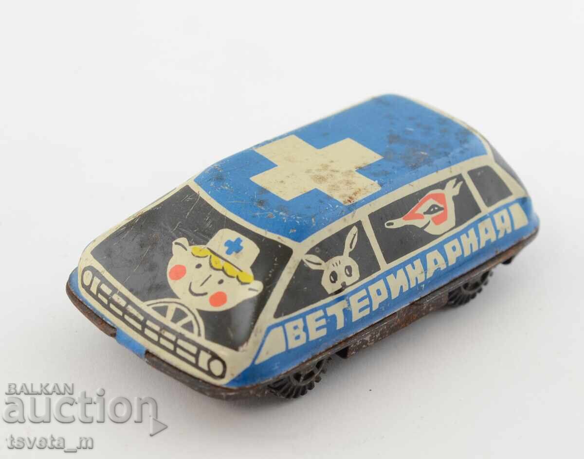 Metal, tin car USSR children's toys soc Metal, tin car USSR children's toys soc
