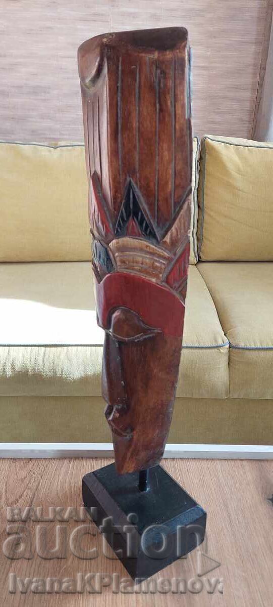 Livrarea Sculptură în lemn Africa pentru cunoscători înălțime 56 cm