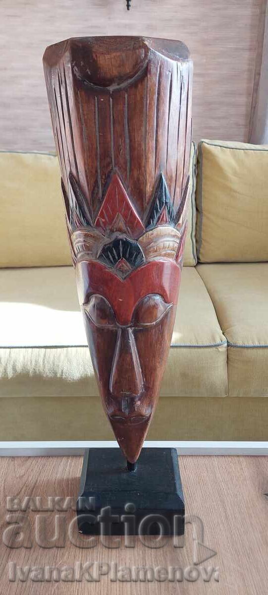 Sculptură în lemn Africa pentru cunoscători înălțime 56 cm