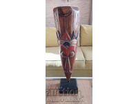 Sculptură în lemn Africa pentru cunoscători înălțime 56 cm