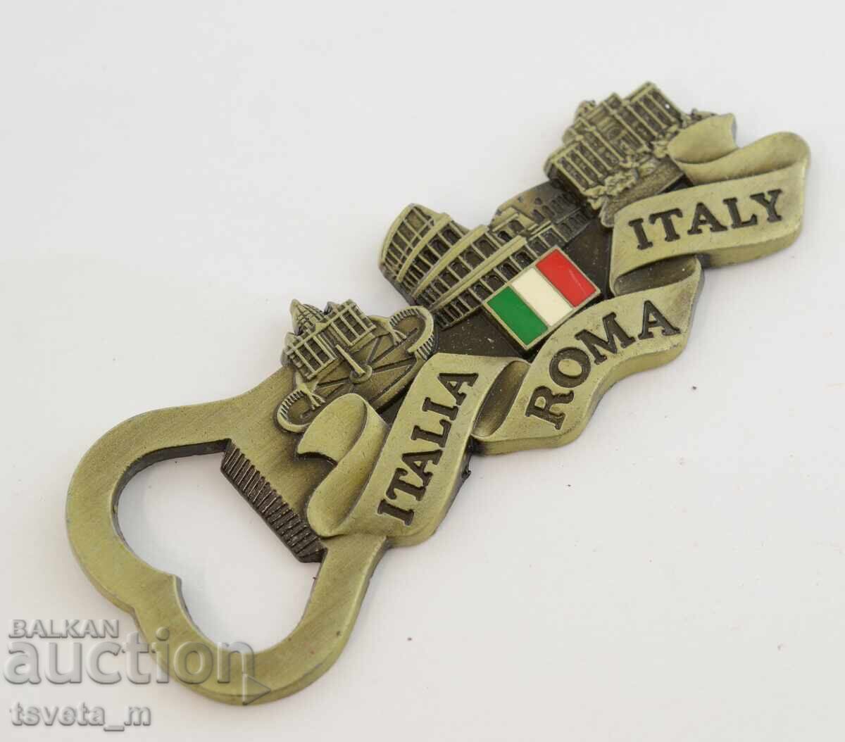 Auction  Bottle opener, magnet Italy