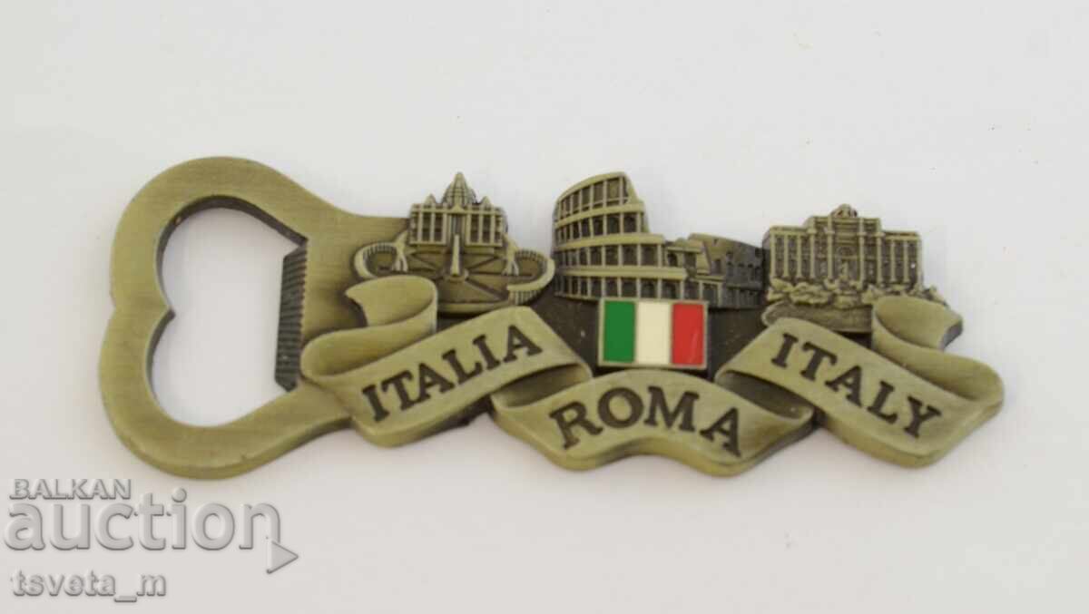Bottle opener, magnet Italy