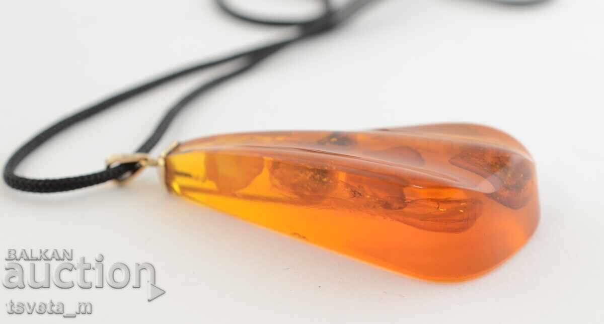 Amber pendant necklace - 5