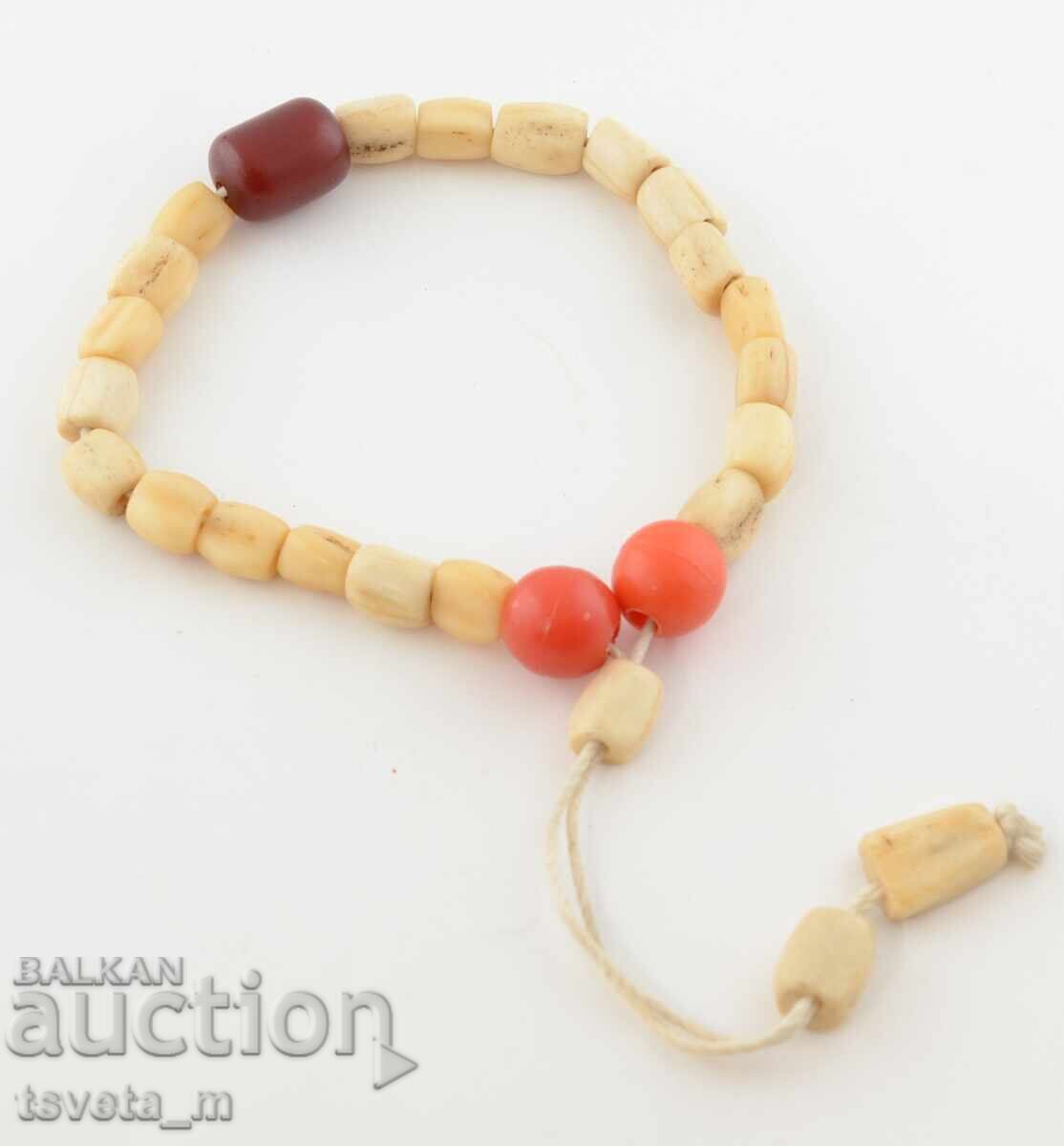 Bone rosary with faturan beads with price 95.00 BGN | € 48.57