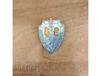 Badge 45 years old. Pod.56480 Elhovo