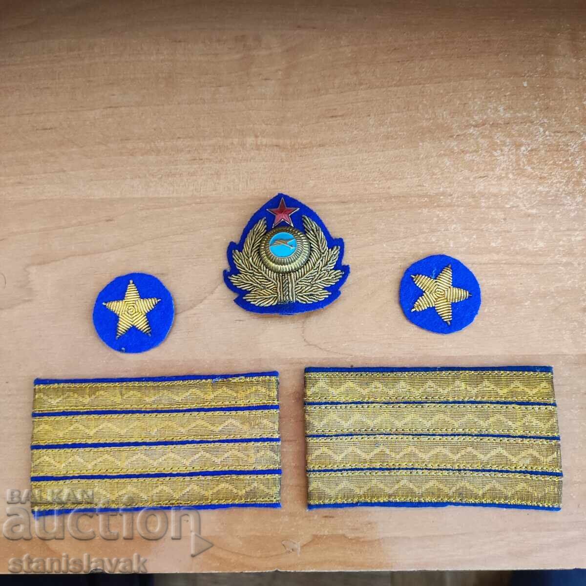 Комплект кокарда,  и галуни на ТАБСО